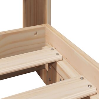 Bedframe zonder matras massief grenenhout 90x200 cm 9