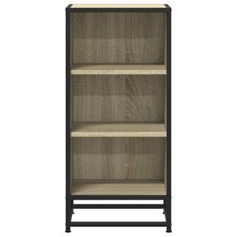 Dressoir 35,5x35x76 cm bewerkt hout en metaal sonoma eikenkleur 4