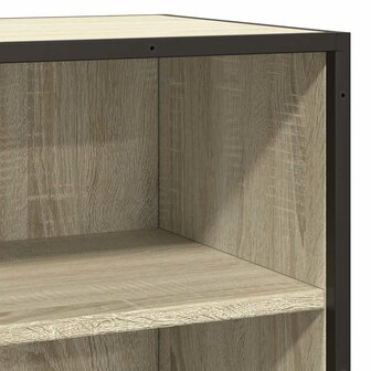 Dressoir 35,5x35x76 cm bewerkt hout en metaal sonoma eikenkleur 7