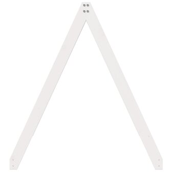 Kinderbedhuisje 209x95,5x88 cm massief grenenhout wit 5