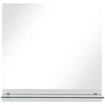Wandspiegel met schap 40x40 cm gehard glas 3