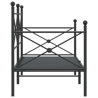 Slaapbank zonder matras 75x190 cm staal zwart 6