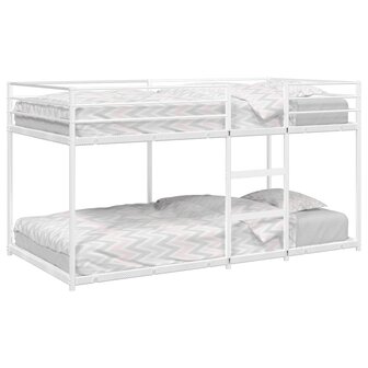 Stapelbed zonder matras 90x190 cm staal wit 1
