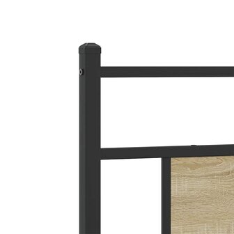 Bedframe zonder matras hout sonoma eikenkleurig 75x190 cm 9