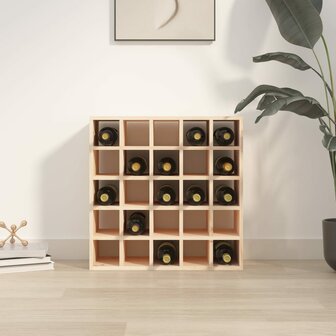 Wijnkast 56x25x56 cm massief grenenhout 3