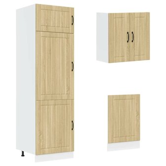 8-delige Keukenkastenset Lucca bewerkt hout sonoma eikenkleur 5