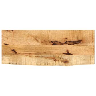 Tafelblad met natuurlijke rand 80x20x3,8 cm massief mangohout 1