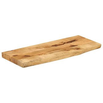 Tafelblad met natuurlijke rand 80x20x3,8 cm massief mangohout 2