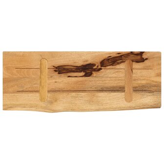 Tafelblad met natuurlijke rand 80x20x3,8 cm massief mangohout 5