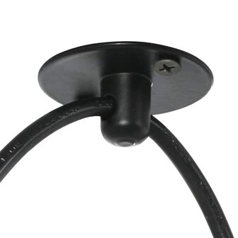Hanglamp met 6 lamphouders E27 metaal zwart 9