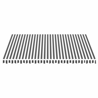 Vervangingsdoek voor luifel 4,5x3,5 m antracietkleurig en wit 3