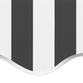 Vervangingsdoek voor luifel 4,5x3,5 m antracietkleurig en wit 5
