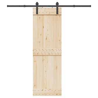 Doos met onderdelen voor schuifdeur 200 cm staal zwart 1