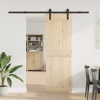 Doos met onderdelen voor schuifdeur 213,5 cm staal zwart 3