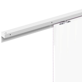 Beslagset schuifdeur 200 cm aluminiumlegering zilverkleurig 9