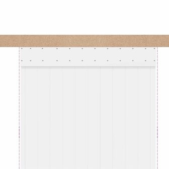 Beslagset schuifdeur 183 cm aluminiumlegering zilverkleurig 8