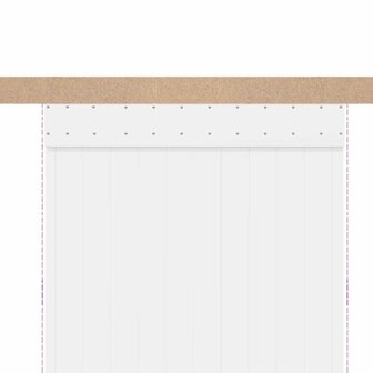 Beslagset schuifdeur 200 cm aluminiumlegering zilverkleurig 8
