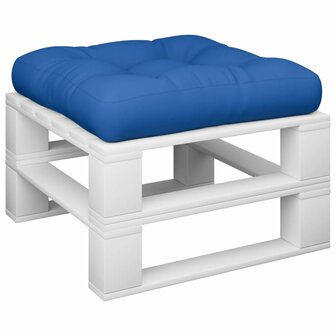 Palletkussen 50x50x12 cm stof koningsblauw 3