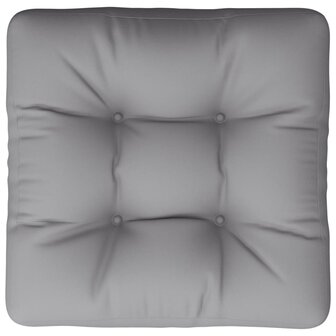 Palletkussen 60x60x12 cm stof grijs 6