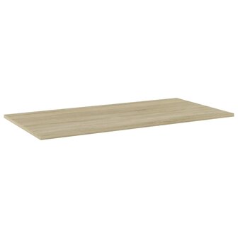 Wandschappen 4 st 80x20x1,5 cm spaanplaat sonoma eikenkleurig 2