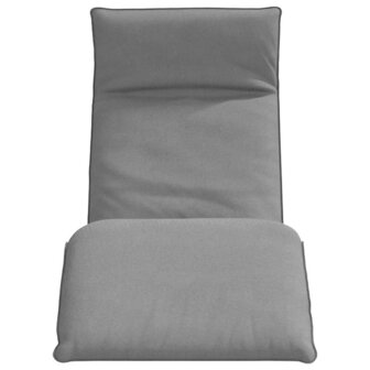 Ligstoel inklapbaar 175x54x8,5 cm Oxford stof grijs 4