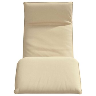 Ligstoel inklapbaar 175x54x8,5 cm Oxford stof beige 4
