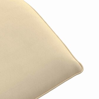 Ligstoel inklapbaar 175x54x8,5 cm Oxford stof beige 9
