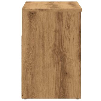 Schoenenbankje 60x30x45 cm bewerkt hout artisanaal eikenkleur 5