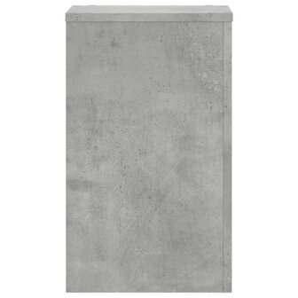 Plantenstandaards 2 st 30x30x50 cm bewerkt hout betongrijs 5
