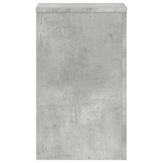 Plantenstandaards 2 st 30x30x50 cm bewerkt hout betongrijs 6