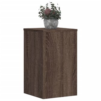 Plantenstandaards 2 st 30x30x50 cm bewerkt hout bruin eiken 3