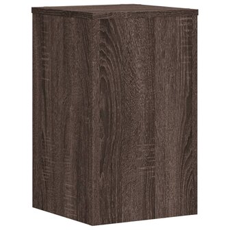 Plantenstandaards 2 st 30x30x50 cm bewerkt hout bruin eiken 4