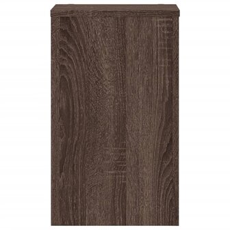 Plantenstandaards 2 st 30x30x50 cm bewerkt hout bruin eiken 5
