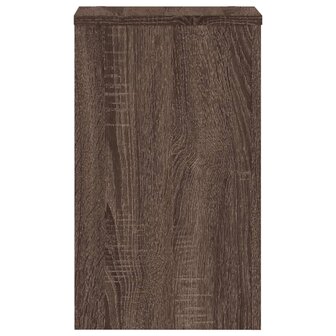 Plantenstandaards 2 st 30x30x50 cm bewerkt hout bruin eiken 6