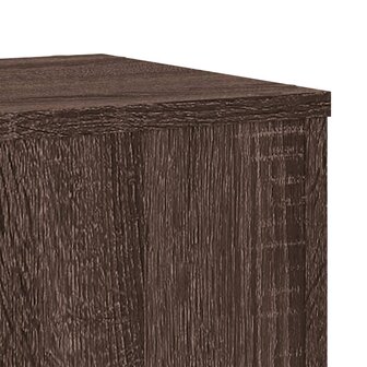 Plantenstandaards 2 st 30x30x50 cm bewerkt hout bruin eiken 8