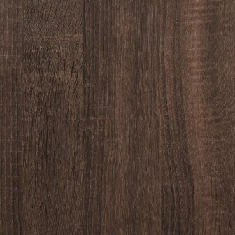 Plantenstandaards 2 st 30x30x50 cm bewerkt hout bruin eiken 9