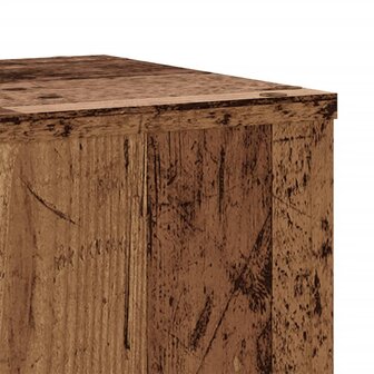 Plantenstandaards 2 st 30x30x50 cm bewerkt hout oud houtkleurig 8