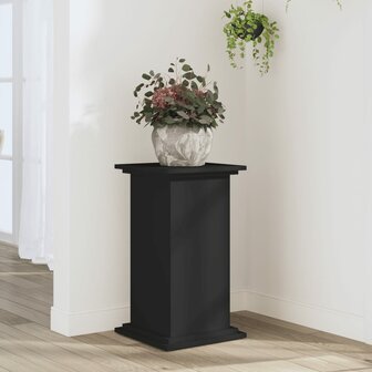 Plantenstandaard 33x33x60 cm bewerkt hout zwart 1