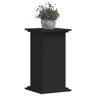 Plantenstandaard 33x33x60 cm bewerkt hout zwart 3