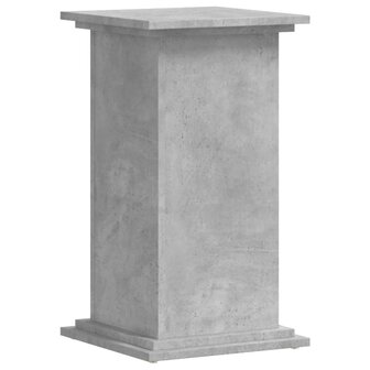 Plantenstandaard 33x33x60 cm bewerkt hout betongrijs 2