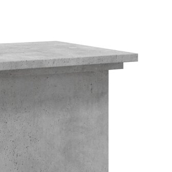 Plantenstandaard 33x33x60 cm bewerkt hout betongrijs 7