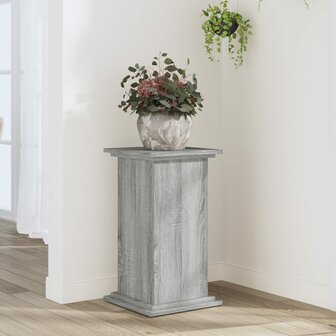Plantenstandaard 33x33x60 cm bewerkt hout grijs sonoma eiken 1