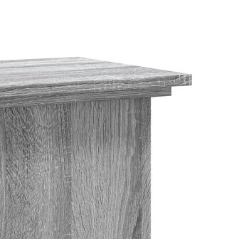 Plantenstandaard 33x33x60 cm bewerkt hout grijs sonoma eiken 7