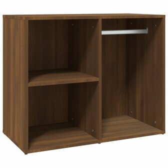 Kledingkast 80x40x65 cm bewerkt hout bruin eikenkleur 2