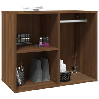 Kledingkast 80x40x65 cm bewerkt hout bruin eikenkleur 5
