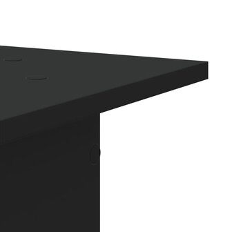 Speakerstandaards 2 st 30x30x40 cm bewerkt hout zwart 7