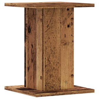 Speakerstandaards 2 st 30x30x40 cm bewerkt hout oud houtkleurig 6