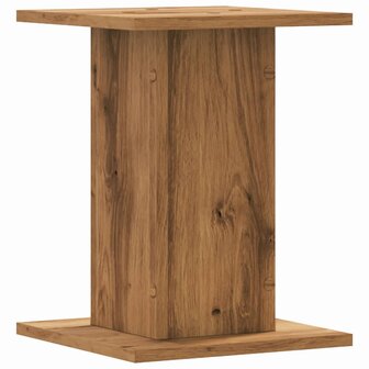 Speakerstandaards 2 st 30x30x40 cm hout artisanaal eikenkleurig 6