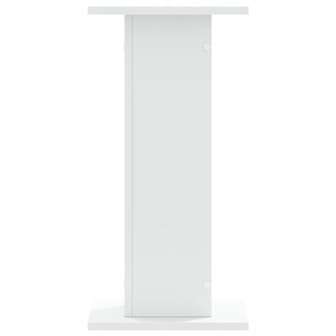 Speakerstandaards 2 st 30x30x60 cm bewerkt hout wit 5