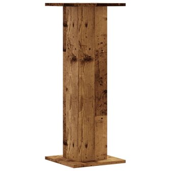 Speakerstandaards 2 st 30x30x80 cm bewerkt hout oud houtkleurig 6